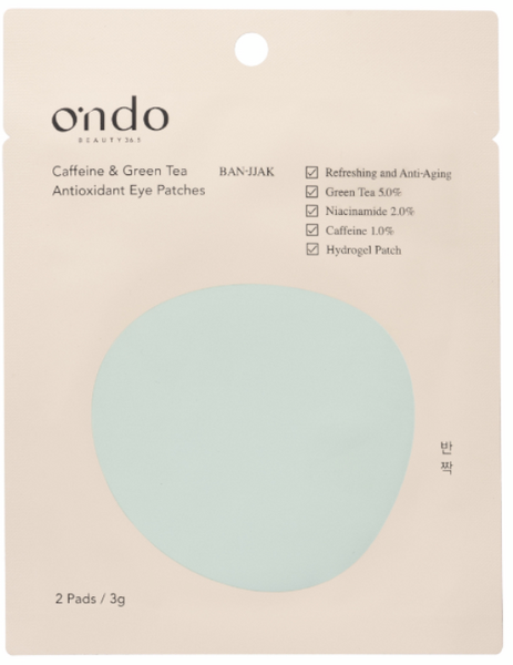 Ondo Beauty 36.5 Caffeine & Green Tea Antioxidant Eye Patches 2 Uds