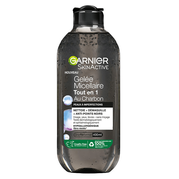 SkinActive Gelée Micellaire Tout en 1 au Charbon 400ml 2