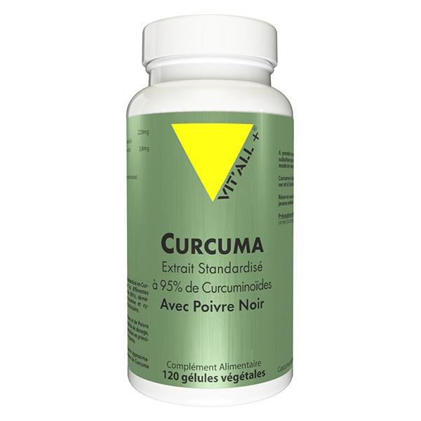 CURCUMA Extraits Standardisés avec POIVRE NOIR 120 gélules végétales