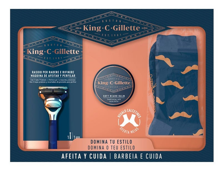 Gillette King C. Pack Afeita Y Cuida