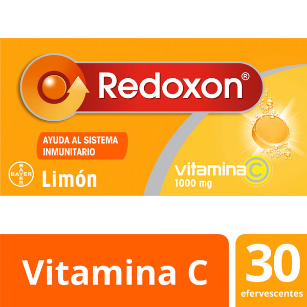 Redoxon Limón Vitaminas Defensas  30 Comprimidos Efervescentes
