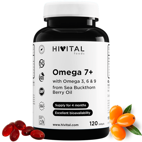 Hivital Omega7+ Espino Amarillo 500mg 120 Perlas