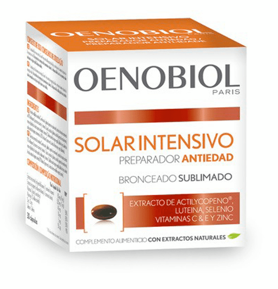Oenobiol Solaire Intensif Antiedad Pieles Normales 30 Cápsulas