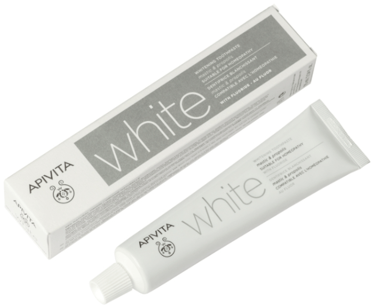 Apivita Crema Dental Blaqueadora Con Mástica Y Propóleo 75 Ml - Imagen 3