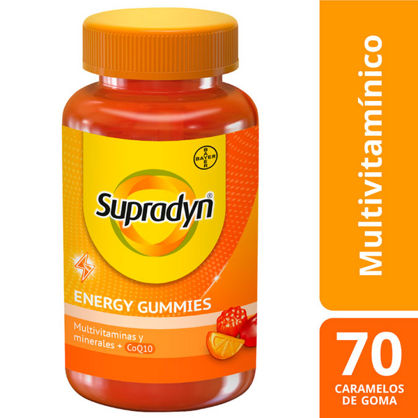 Supradyn Energy Gummies Adultos Vitaminas Y Energía 70 Gominolas