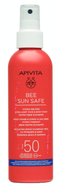Apivita Bee Sun Safe Hydra Fresh Spray Rostro y Cuerpo SPF50 200 ml