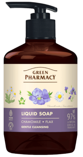 Greenpharmacy Jabón Líquido Camomila y Lino 460 ml