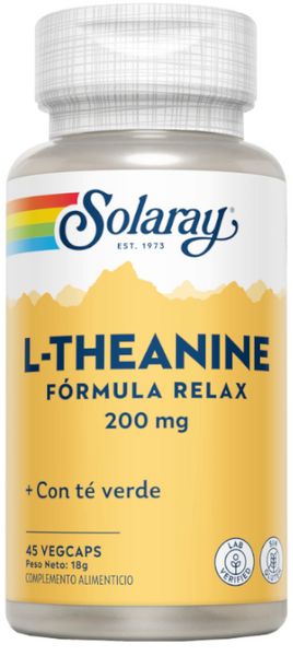 Solaray L Theanine 200 Mg 45 Cápsulas Vegetales