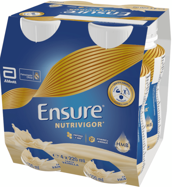 Ensure Nutrivigor Vainilla 4X220 Ml