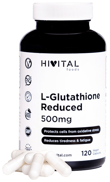 Hivital L-Glutatión Reducido 500 mg 120 Cápsulas Veganas