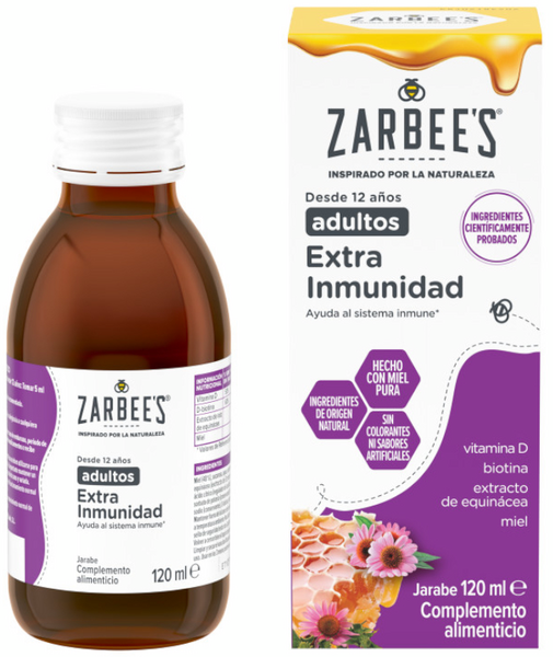 Zarbee's Jarabe Extra Inmunidad Miel Y Extracto De Equinácea Adultos 120 Ml