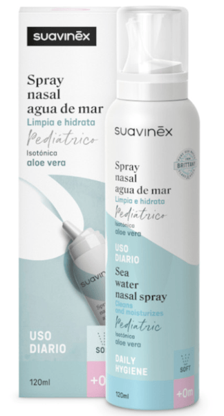 Suavinex Spray Nasal Isotónico con Aloe Vera Pediátrico +0m 120 ml