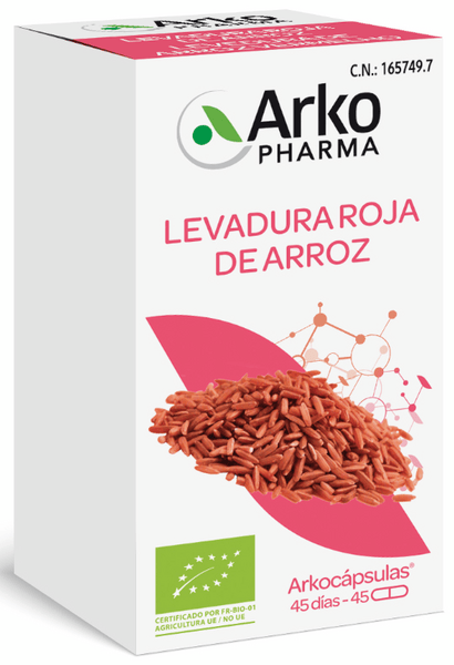 Arkopharma Roja Arkocápsulas Levadura De Arroz 45 Cápsulas