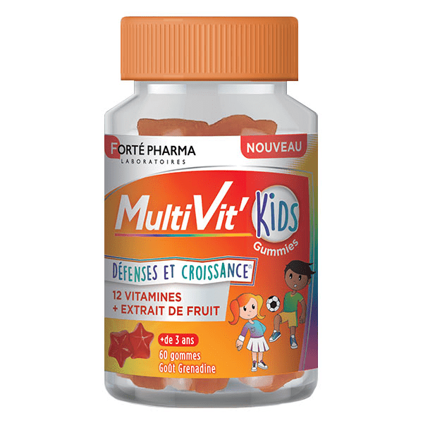 MultiVit'Kids Gummies Vitamine C Vitamine D 60 gommes 3