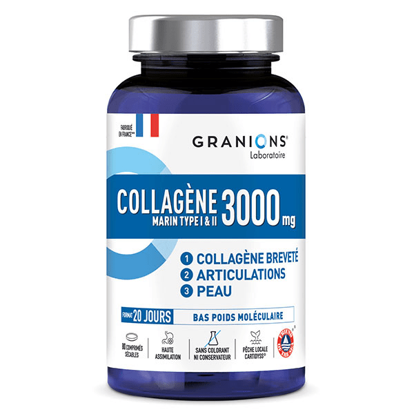Granions Collagène Type I et II Pilulier 80 comprimés 4