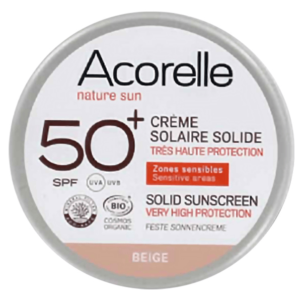Crème solaire solide beige spf50+ 2