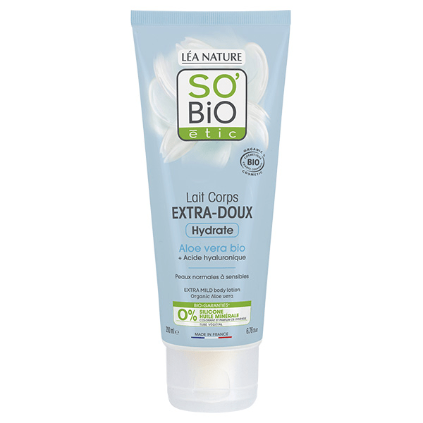 So'Bio Étic Hydra Aloe Vera Lait Corps Extra-Doux Bio 200ml 2