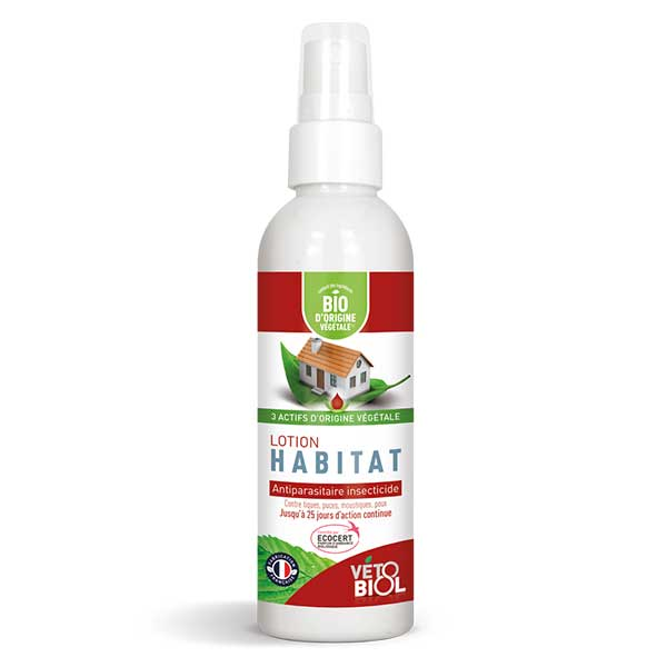 Comparer les prix de Vétobiol Antiparasitaire Lotion Insecticide Habitat Bio 125ml