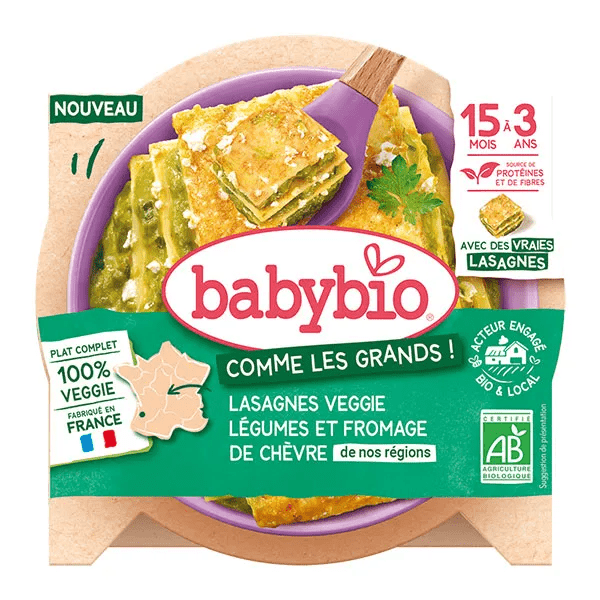 Veggie Lasagnes Légumes et Fromage de chèvre de nos régions 200g