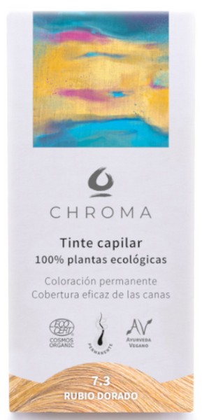 Chroma Tinte Capilar Natural Rubio Dorado 7.3 500 Gr