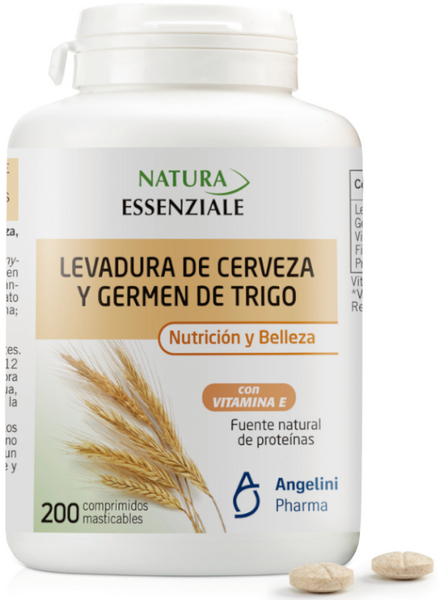 Natura Essenziale Levadura De Cerveza + Germen De Trigo 200 Comprimidos