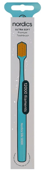 Nordics Cepillo Dental Ultra Soft Premium 12.000 Azul/Amarillo