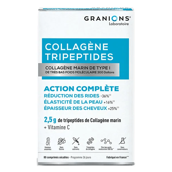 Granions Collagène Tripeptides Collagene Marin de Type I Anti Âge 80 comprimés 3
