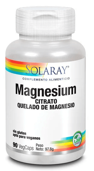 Solaray Magnesio 90 Cápsulas Vegetales
