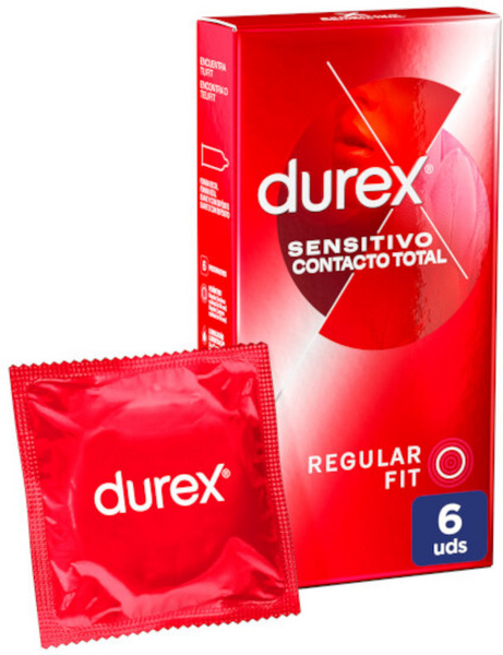 Durex Sensitivo Contacto Total 6 Unidades