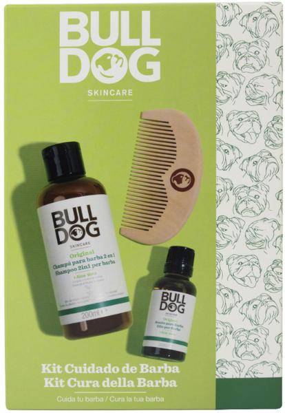 Bulldog Kit Barba Champú 200 ml + Aceite 30 ml + Peine