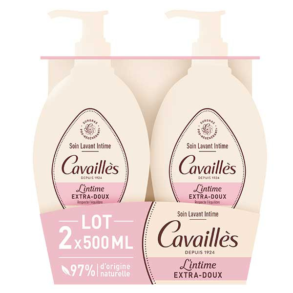 Rogé Cavailles Soin Naturel Toilette Intime Extra-Doux 2x500ml