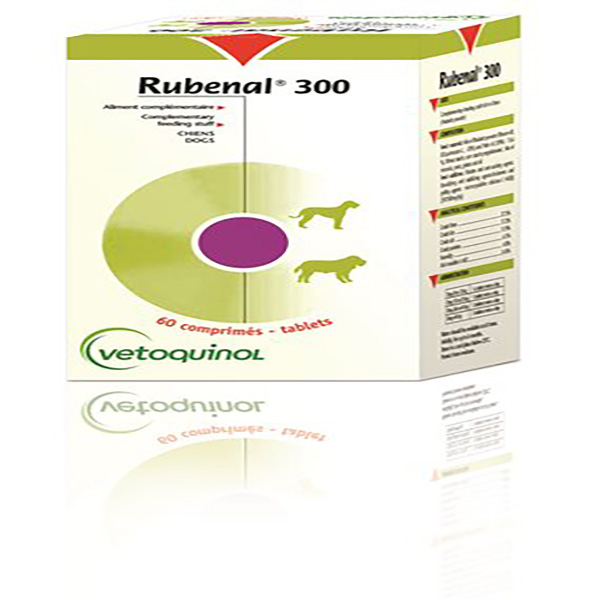 Meilleurs prix pour Vetoquinol Rubenal 300mg 60 comprimés