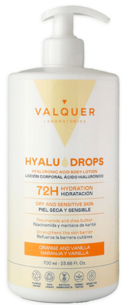 Valquer Hyaludrops Loción Corporal Naranja y Vainilla 700 ml