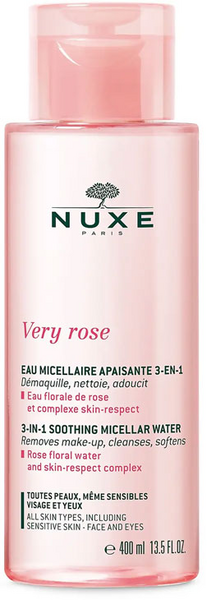 Nuxe Very Rose Agua Micelar 3 En 1 Calmante 400ml