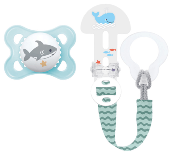Mam Chupete Original 2-6m + Broche Clip It! Azul