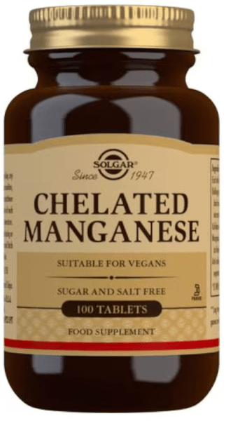 Solgar Manganeso Quelado 100 Comprimidos