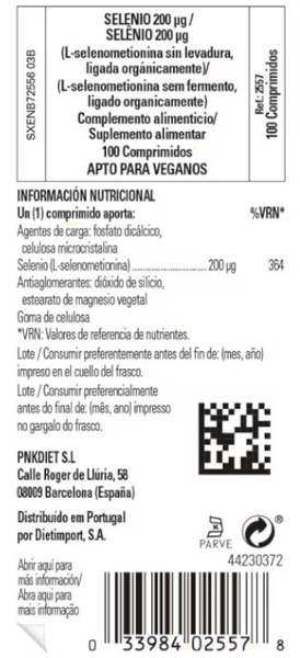 Solgar 5 X Selenio (Sin Levadura) 100 Comprimidos De 200 Mcg - Imagen 5