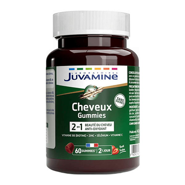 Gummies cheveux, 60 gommes 2