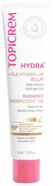 Topicrem Hydra+ Bronceado Progresivo Facial 40 ml