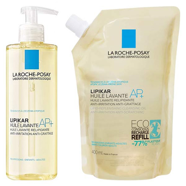Lipikar Huile Lavante AP+ 400ml & Lipikar Huile Lavante AP+ Ecorecharge 400ml