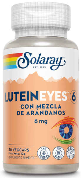 Solaray Lutein Eyes 6 Mg 30 Cápsulas Vegetales