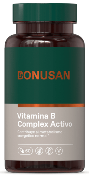 Bonusan Vitamina B Complejo Activo 60 Cápsulas Vegetarianas