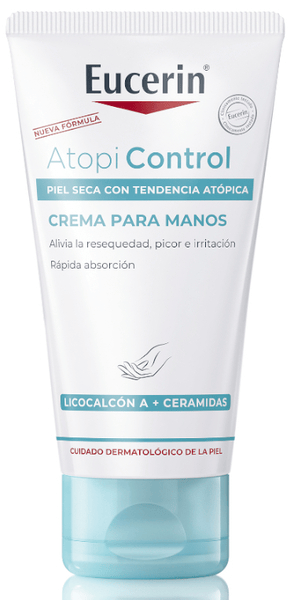 eucerin atopicontrol crema manos piel seca e irritada 75 ml