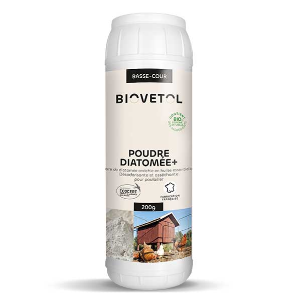 BIOVETOL Poudre diatomée+ bio pour basse-cour