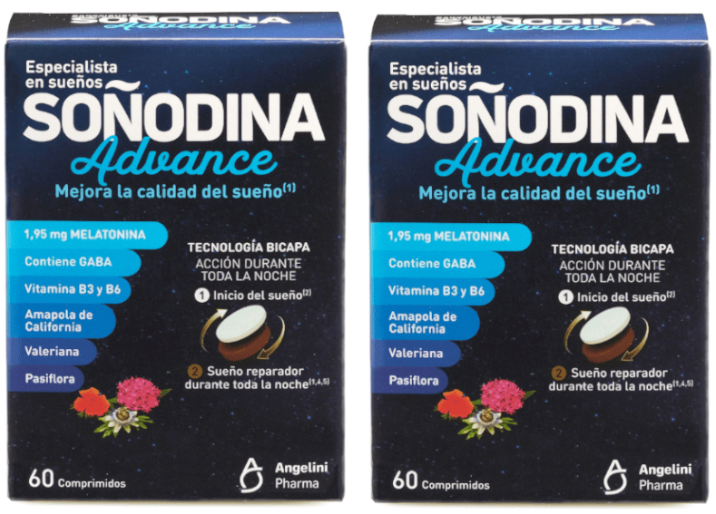 Soñodina Melatonina Bicapa 2x60 Comprimidos