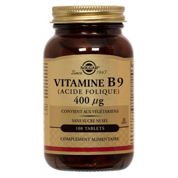 Vitamine B9 400μg 100 comprimés 6