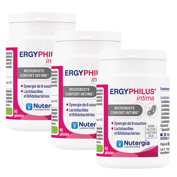 Ergyphilus Intima Probiotiques Lot 3 x 60 gélules
