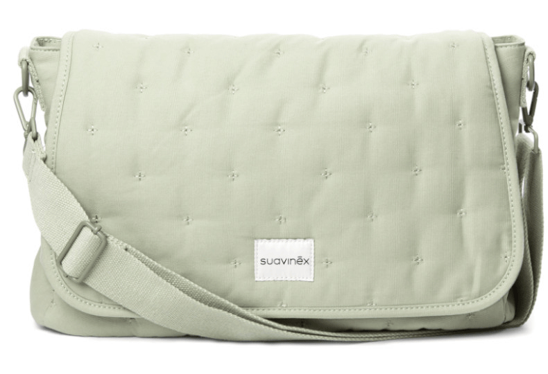 Suavinex Bolso Maternidad Bandolera Verde Liso