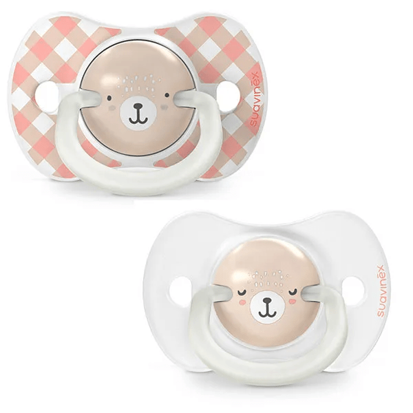 Sucettes Symétriques SXPRO 6 à 18 mois Wild&Free Night and Day Rose x2