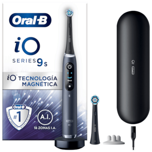 Oral B Blanco/Negro Oral-B Io 9S Cepillo Eléctrico Con 2 Cabezales Y 1 Estuche De Viaje De Carga.disponible En Y Producto Europeo Con Garantía Oficial. - Imagen 6